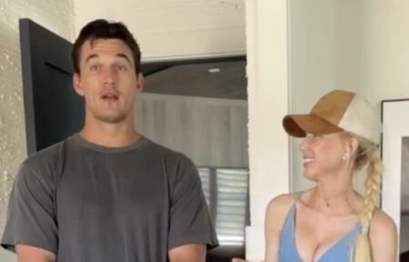 Tyler Cameron and Galey Alix renovate his Florida home in June 2025.