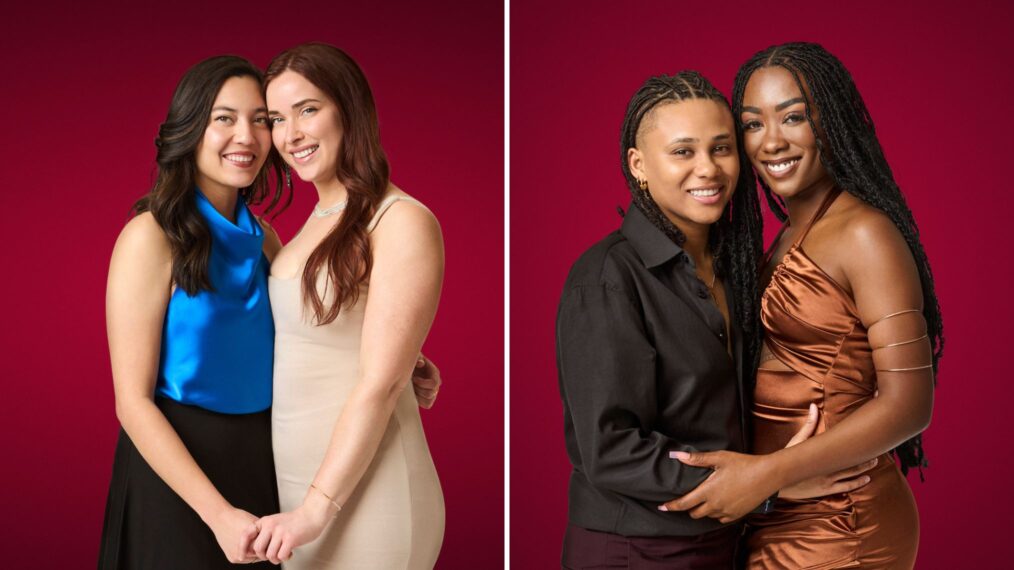 Couples Haley and Pilar and Aj and Britney of 'The Ultimatum: Queer Love' Season 2