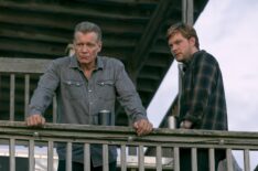 Holt McCallany as Harlan Buckley, Jake Weary as Cane Buckley in episode 105 of 'The Waterfront'