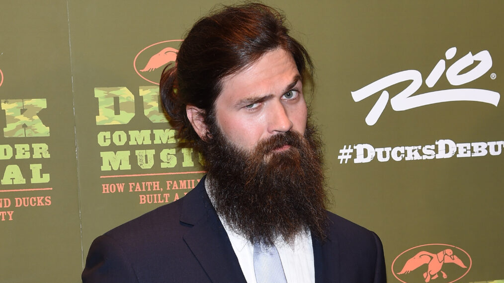 Television personality Jep Robertson attends the 'Duck Commander Musical' premiere