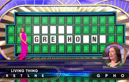 Wheel of Fortune contestant Karen Binge solving the Bonus Round puzzle on Friday, May, 30, 2025