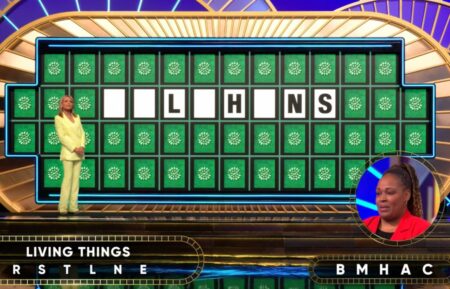 Wheel of Fortune contestant Angie Sutton solving the Bonus Puzzle on September 20, 2024