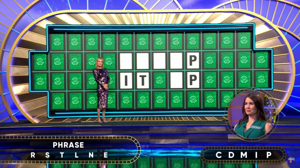 Wheel of Fortune contestant Sheree Corder solving the Bonus Puzzle on Monday, March 31, 2025
