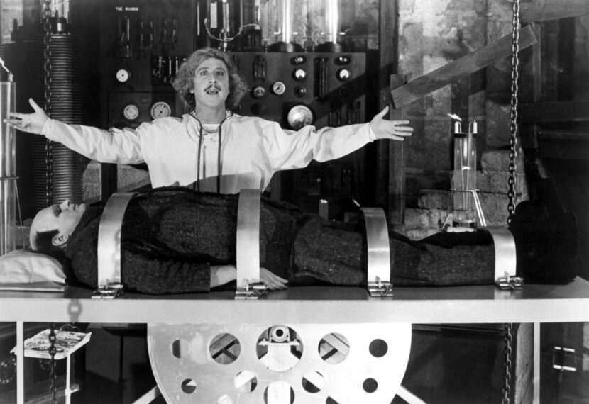 Peter Boyle and Gene Wilder in 'Young Frankenstein'
