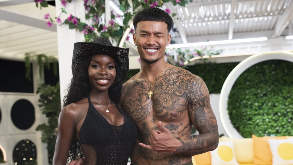 Olandria Carthen, Zak Srakaew on 'Love Island USA' Season 7