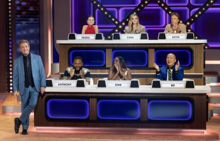 Martin Short and celebrities — Kevin Nealon, Selena Gomez, BD Wong, Anthony Anderson, Cara Delevingne, Ziwe - get BLANK on the season premiere of “Match Game”