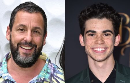 Adam Sandler and Cameron Boyce