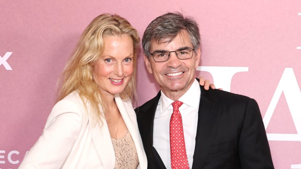 Ali Wentworth and George Stephanopoulos attend the 'My Mom Jayne' premiere during the 2025 Tribeca Festival in New York City, June 2025.