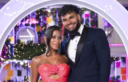 Amaya Espinal Bryan Arenales on the Season 7 finale of Peacock's 'Love Island USA.'