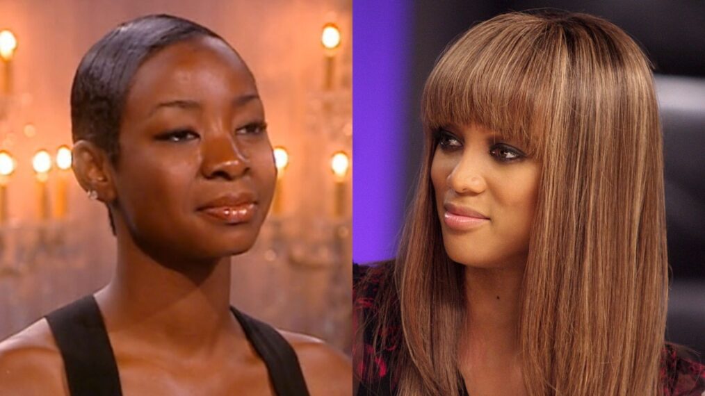 Ambreal Williams and Tyra Banks on 'America's Next Top Model.'