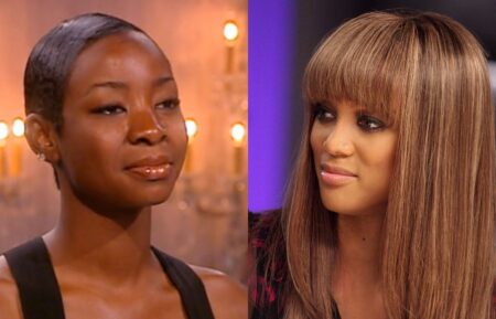 Ambreal Williams and Tyra Banks on 'America's Next Top Model.'