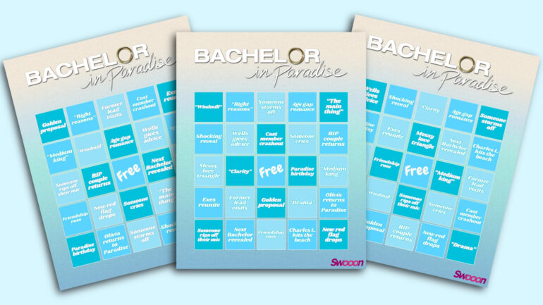 Swooon's Bachelor in Paradise Season 10 Bingo Cards