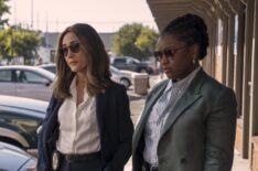 Maggie Q (Renée Ballard) and Courtney Taylor (Samira Parker) in BALLARD.