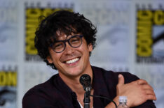 Bob Morley speaks onstage at Comic-Con International 2017 'The 100' panel at San Diego Convention Center on July 21, 2017 in San Diego