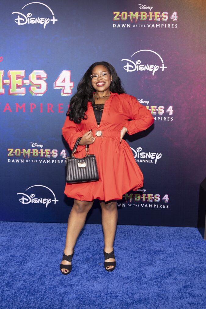 Carla Jeffery attends the 'Zombies 4' Los Angeles premiere in July 2025.