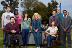 Chris Pratt, Nick Offerman, Retta, Aubrey Plaza, Amy Poehler, Rashida Jones, Adam Scott, Jim O'Heir, and Aziz Ansari, 'Parks and Recreation' Season 3, NBC.