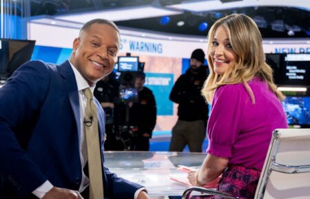 Craig Melvin and Savannah Guthrie on NBC's 'Today,' January 2025.