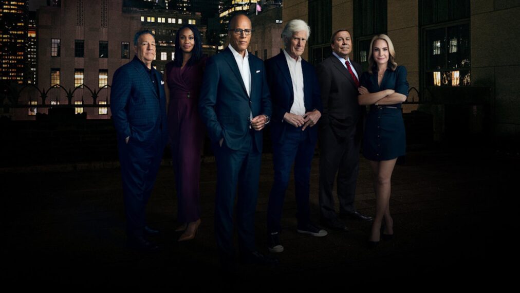 'Dateline's Josh Mankiewcz, Blayne Alexander, Lester Holt, Keith Morrison, Dennis Murphy, and Andrea Canning, NBC.