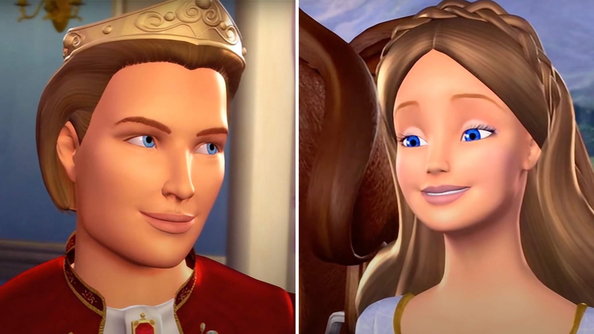 Dominic and Erika in Barbie in the Princess and the Pauper