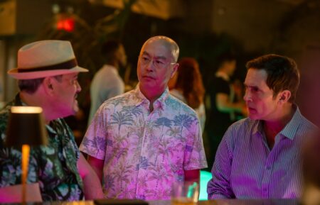 David Zayas as Angel Batista, C.S. Lee as Masuka and Desmond Harrington as Quinn in Dexter: Resurrection, episode 3, season 1, streaming on Paramount+ with SHOWTIME, 2025. Photo Credit: Zach Dilgard/Paramount+ with SHOWTIME.