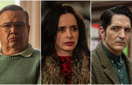 Eric Stonestreet, Krysten Ritter, and David Dastmalchian in Dexter: Resurrection