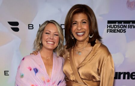 Dylan Dreyer and Hoda Kotb attend the Hudson River Park Friends 8th Annual Playground Committee Luncheon in New York City in March 2024.