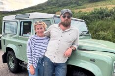 Erin Napier and Ben Napier in Scotland, July 2025.