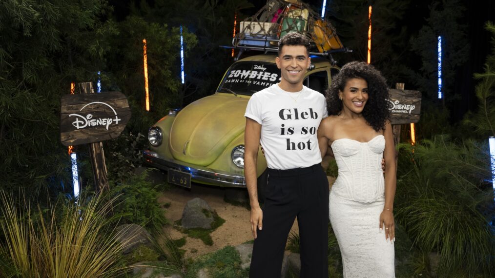 Ezra Sosa and Stephani Sosa attend the 'Zombies 4' Los Angeles premiere in July 2025.
