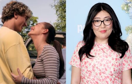 Gavin Casalegno and Lola Tung on 'The Summer I Turned Pretty' Season 3, Episode 1; Jenny Han.