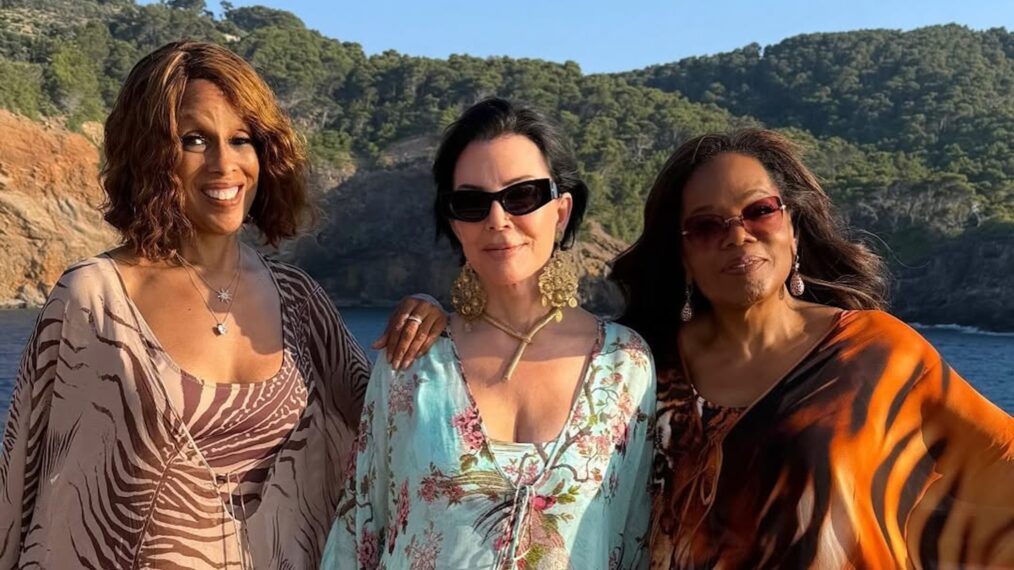 Gayle King, Kris Jenner, and Oprah Winfrey, July 2025.