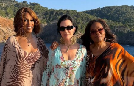 Gayle King, Kris Jenner, and Oprah Winfrey, July 2025.