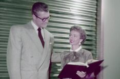 George Reeves (as Clark Kent) and Noel Neill in The Adventures of Superman