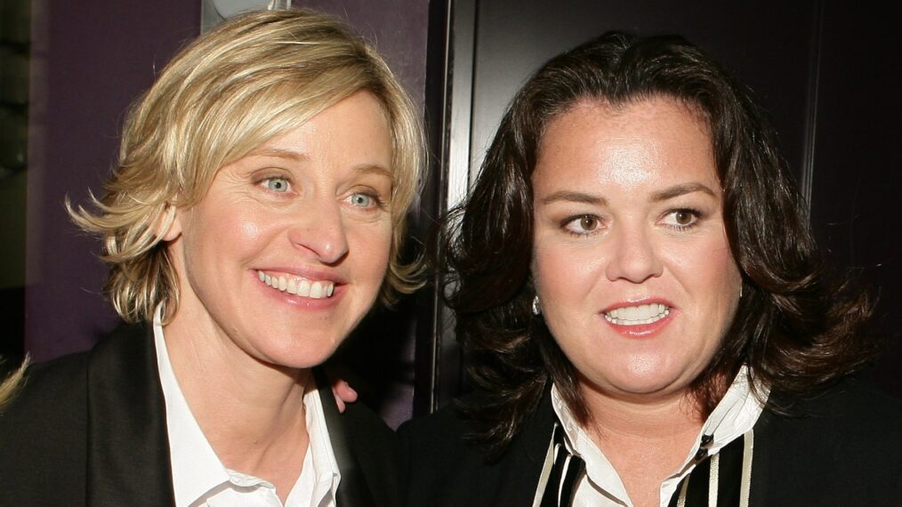 Ellen DeGeneres and Rosie O'Donnell