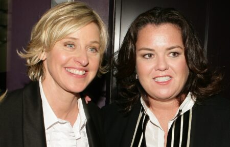 Ellen DeGeneres and Rosie O'Donnell at the 33rd Annual Daytime Emmy Awards