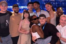 Kit Connor, Joe Locke, Yasmin Finney, Tobie Donovan, Jenny Walser, Corinna Brown, Kizzy Edgell, Nima Taleghani, Fisayo Akinade, and Darragh Hand in Heartstopper Forever pose as a cast on Instagram