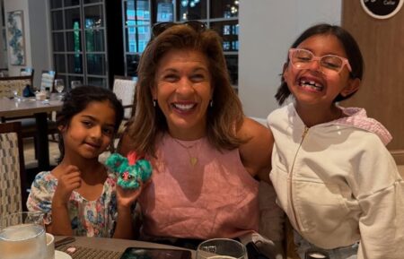 Hoda Kotb with her daughters, Hope and Haley, May 2025.