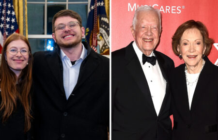 Hugo Wentzel and Olivia Aquilina from Claim to Fame with Jimmy and Rosalynn Carter