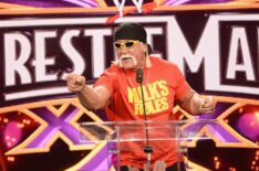 Hulk Hogan attends the WrestleMania 30 press conference at the Hard Rock Cafe New York on April 1, 2014 in New York City.