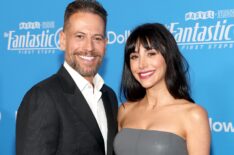 Ioan Gruffudd and Bianca Gruffudd attend The Fantastic Four: First Steps World Premiere at the Dorothy Chandler Pavilion in Los Angeles, California on July 21, 2025.