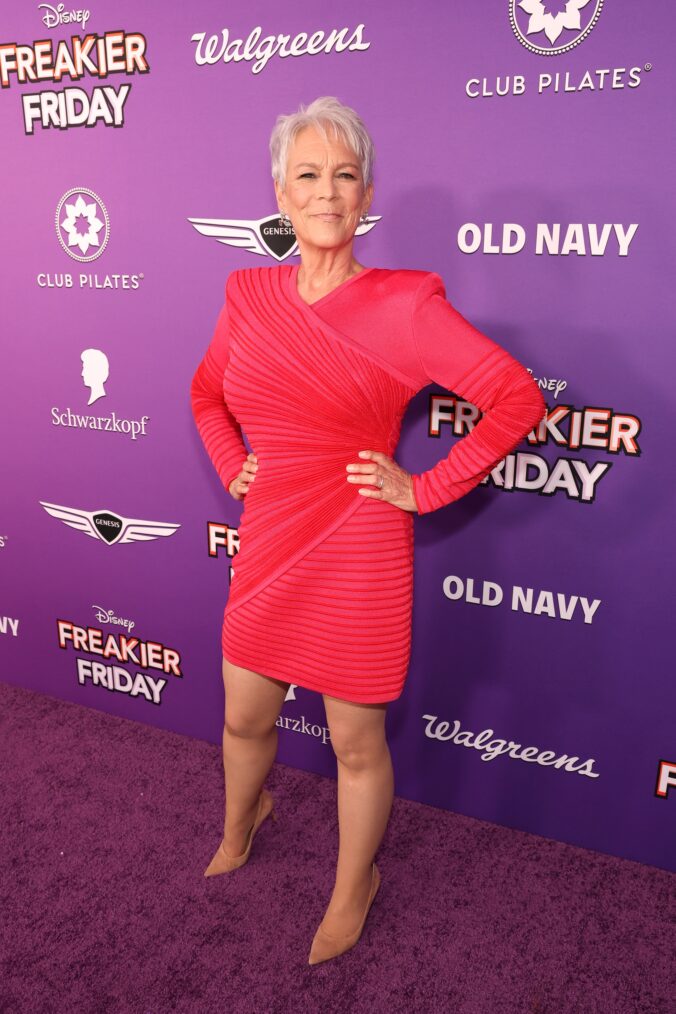 Jamie Lee Curtis attends the Hollywood premiere of 'Freakier Friday,' July 22, 2025.