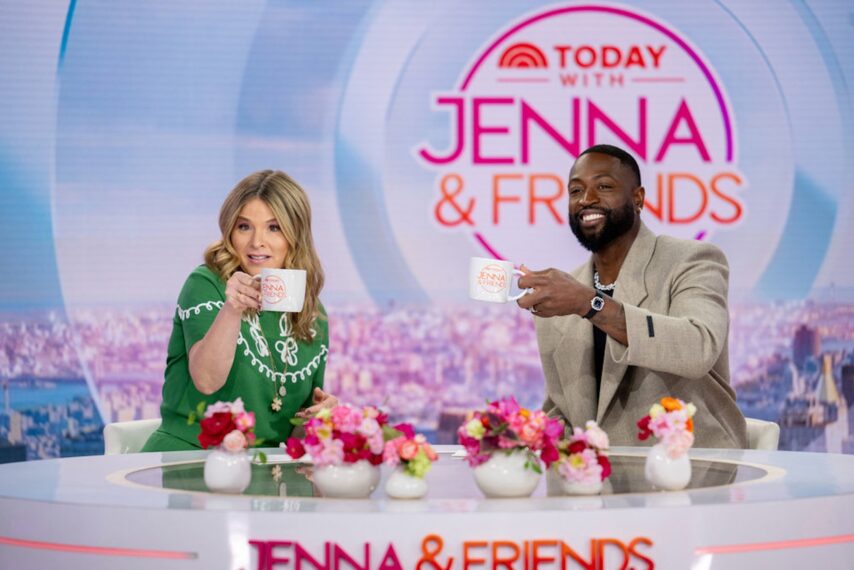 Jenna Bush Hager and Dwyane Wade on NBC's 'Today With Jenna & Friends,' March 2025.