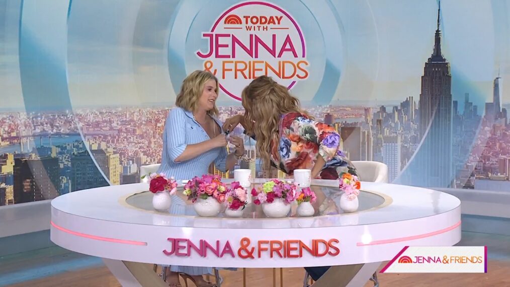Jenna Bush Hager and Tyra Banks on the July 29, 2025, episode of NBC's 'Today With Jenna and Friends.'