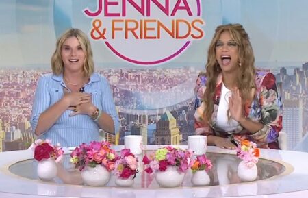 Jenna Bush Hager and Tyra Banks on the July 29, 2025, episode of NBC's 'Today With Jenna and Friends.'