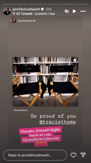 Jennifer Love Hewitt and Tracie Thoms via Instagram, July 21, 2025.