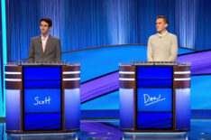 Scott Riccardi, Dan Puma, and Elise Canup on 'Jeopardy!'