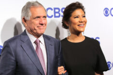 Les Moonves and Julie Chen Moonves from Big Brother at the CBS Upfront in 2016