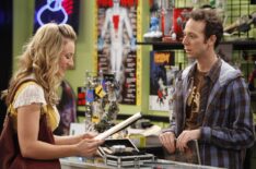 Kaley Cuoco and Kevin Sussman on Season 2 of CBS' 'The Big Bang Theory.'