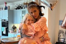 Kate Beckinsale and her mother, Judy Loe.