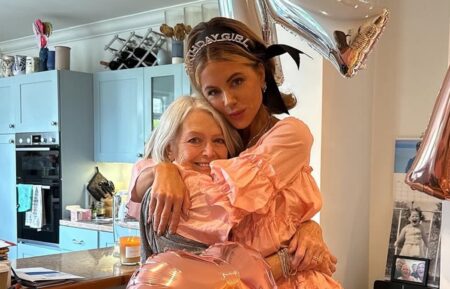 Kate Beckinsale and her mother, Judy Loe.