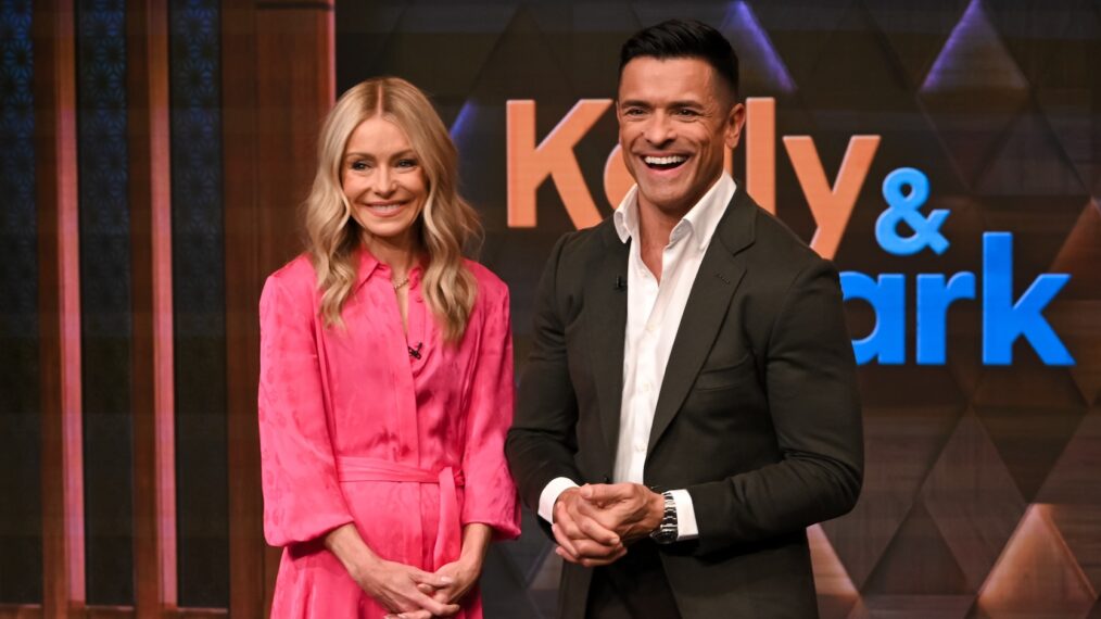 Kelly Ripa and Mark Consuelos on ABC's 'Live With Kelly and Mark,' April 2025.